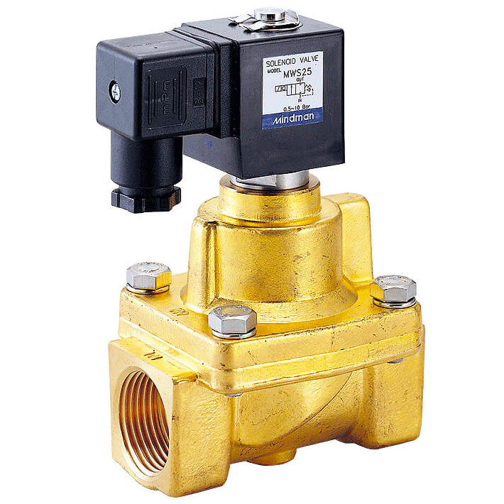 MINDMAN MWH15T4DC24 2/2 NC, 24VDC, Teflon, DIN Plug, G1/2, Series